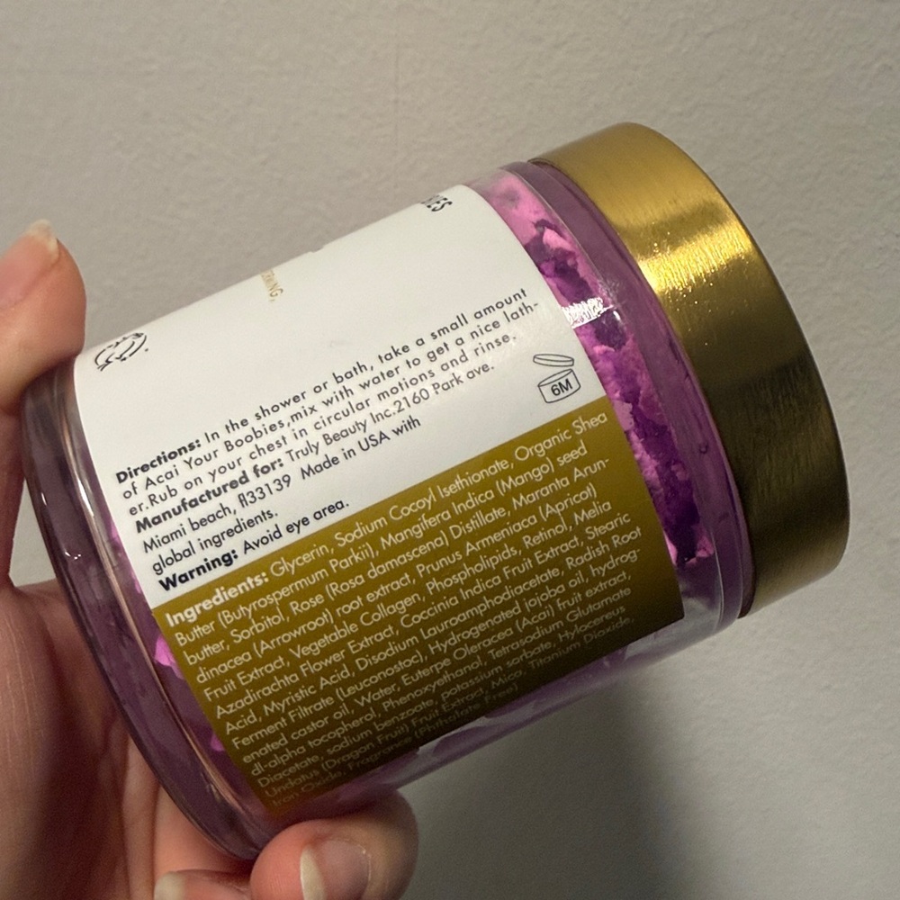 TRULY Acai Your Boobies Butter 2 OZ - Picture 2 of 5